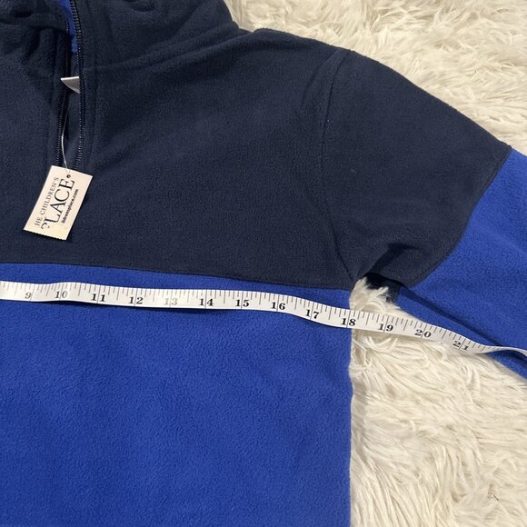 The Childrens Place boys NWT L 10/12 two tone fleece pullover sweater - Picture 6 of 10